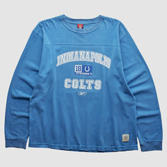 Indianapolis Colts Reebok 2000s Long Sleeve T-shirt - Blue Vintage - Fanatics