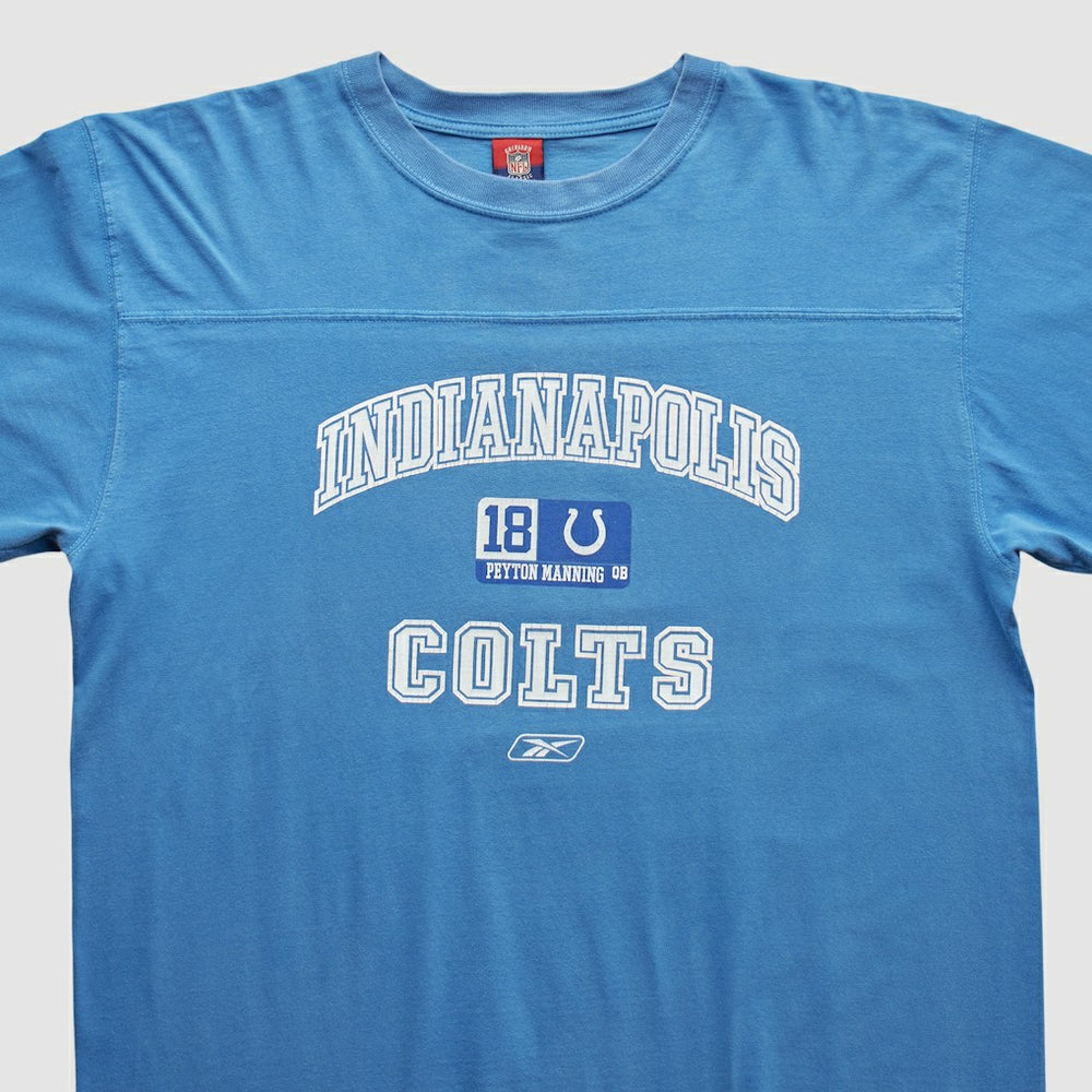 Indianapolis Colts Reebok 2000s Long Sleeve T-shirt - Blue Vintage - Fanatics