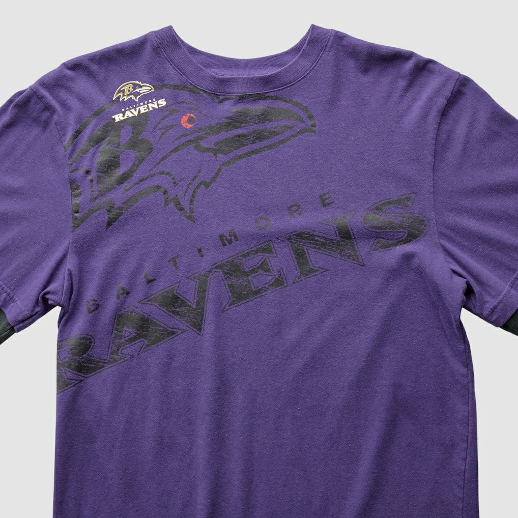 Baltimore Ravens Reebok 2010s Long Sleeve T-shirt - Purple Vintage - Fanatics
