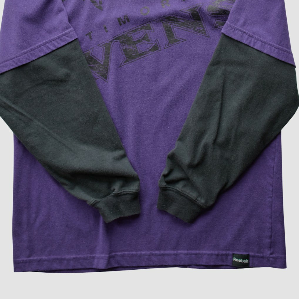 Baltimore Ravens Reebok 2010s Long Sleeve T-shirt - Purple Vintage - Fanatics