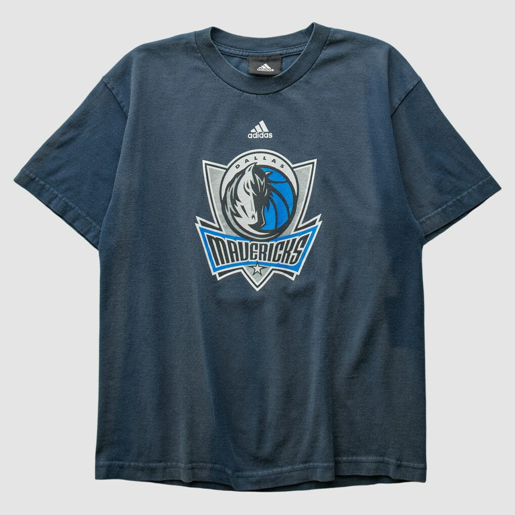 Adidas Dallas Mavericks 2010s T-shirt Navy Vintage