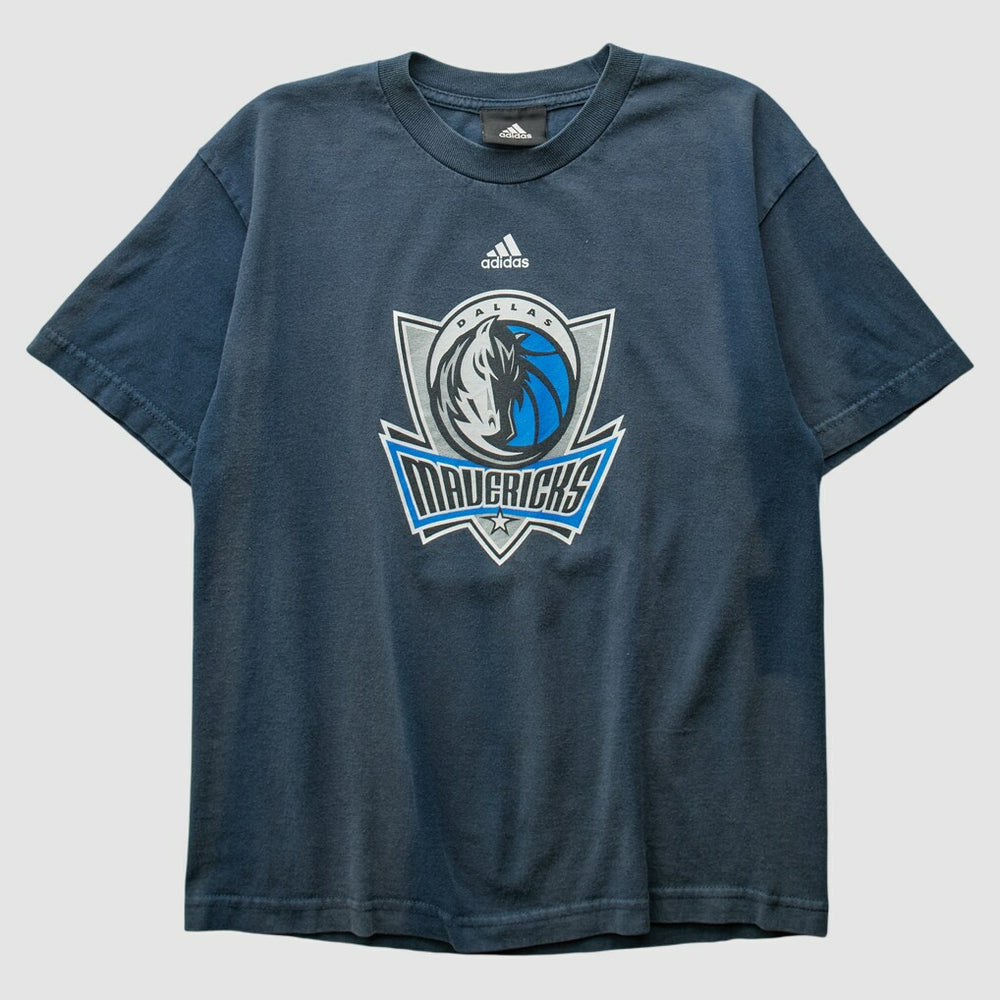 Adidas Dallas Mavericks 2010s T-shirt Navy Vintage