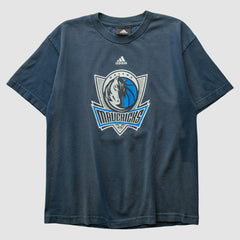 Adidas Dallas Mavericks 2010s T-shirt Navy Vintage