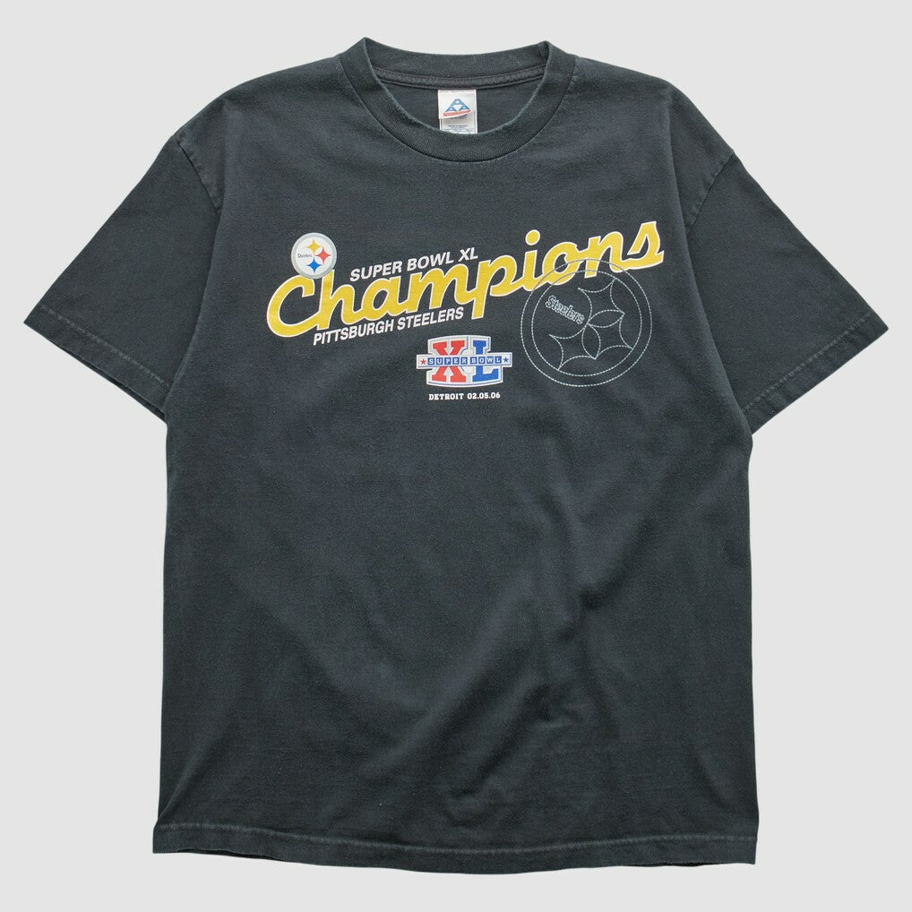Pittsburgh Steelers All Style Apparel & Activewear 2006 T-shirt - Black Vintage - Fanatics
