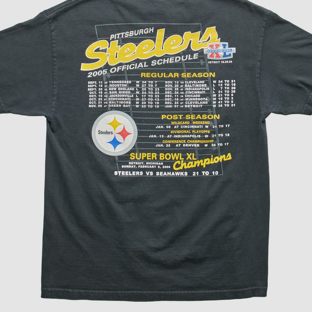 Pittsburgh Steelers All Style Apparel & Activewear 2006 T-shirt - Black Vintage - Fanatics