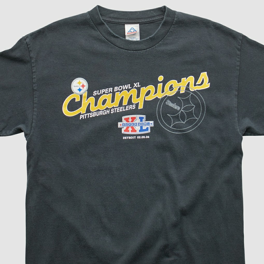 Pittsburgh Steelers All Style Apparel & Activewear 2006 T-shirt - Black Vintage - Fanatics