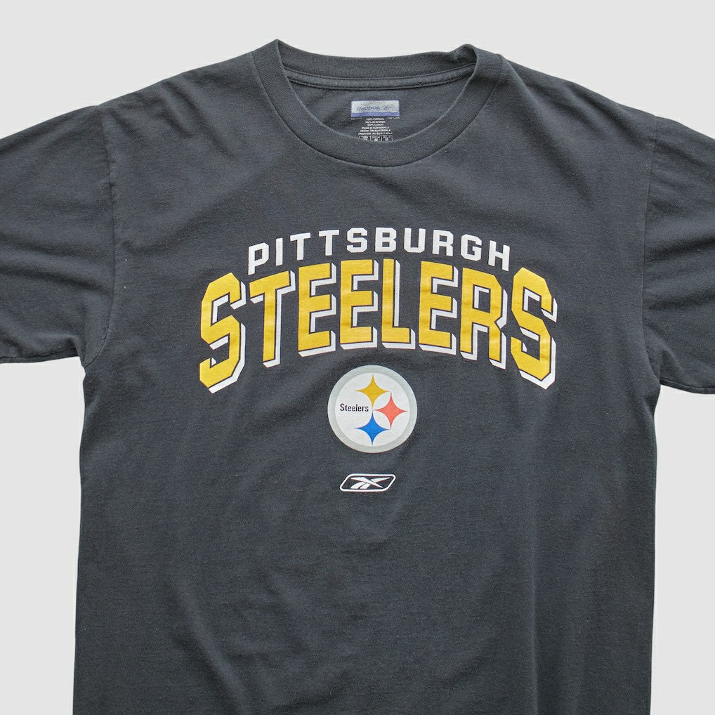Pittsburgh Steelers Reebok 2000s T-shirt - Black Vintage - Fanatics