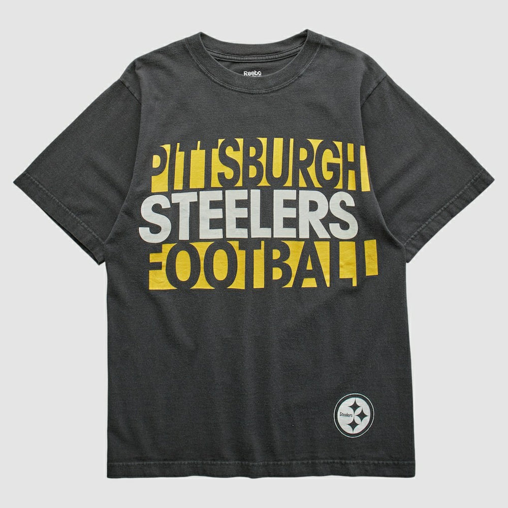 Pittsburgh Steelers Reebok 2000s T-shirt - Black Vintage - Fanatics