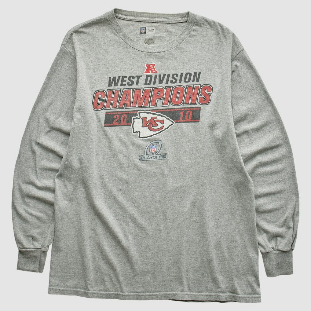 Kansas City Chiefs NFL 2010 Long Sleeve T-shirt - Heather Gray Vintage - Fanatics