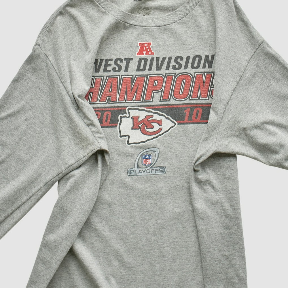 Kansas City Chiefs NFL 2010 Long Sleeve T-shirt - Heather Gray Vintage - Fanatics
