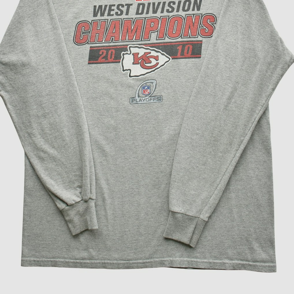 Kansas City Chiefs NFL 2010 Long Sleeve T-shirt - Heather Gray Vintage - Fanatics