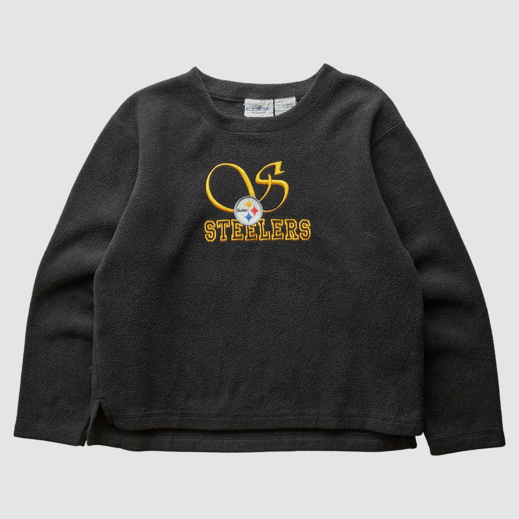 Pittsburgh Steelers Pro Edge 2000s Pullover Sweatshirt - Black Vintage - Fanatics