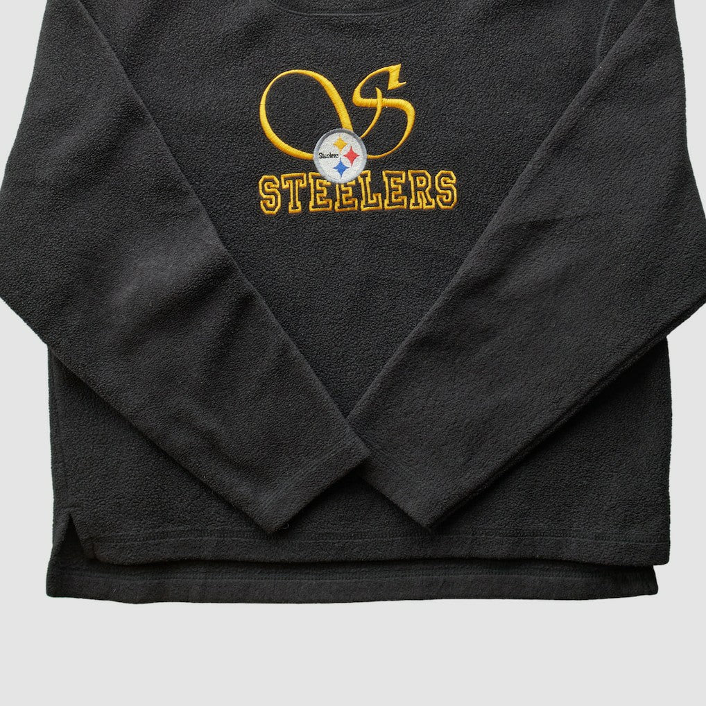 Pittsburgh Steelers Pro Edge 2000s Pullover Sweatshirt - Black Vintage - Fanatics