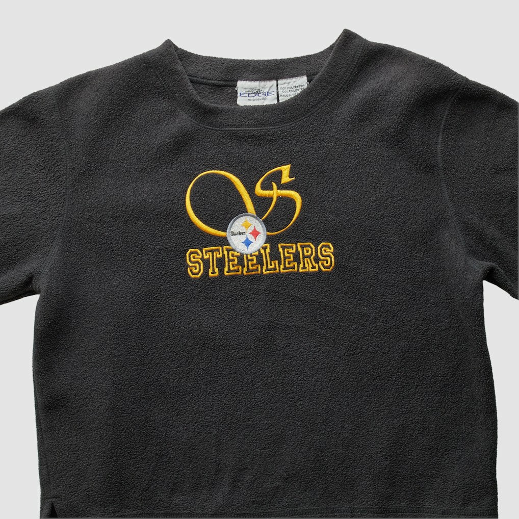 Pittsburgh Steelers Pro Edge 2000s Pullover Sweatshirt - Black Vintage - Fanatics