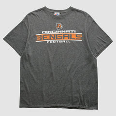 Cincinnati Bengals Majestic 2010s T-shirt - Dark Heather Gray Vintage - Fanatics