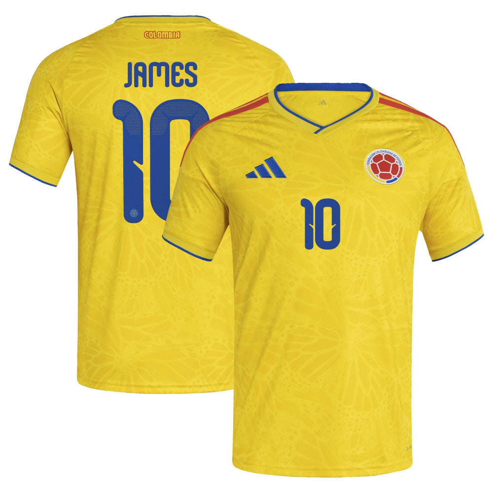Adidas - James Rodriguez Colombia National Team 2026 Home Replica Jersey - Yellow