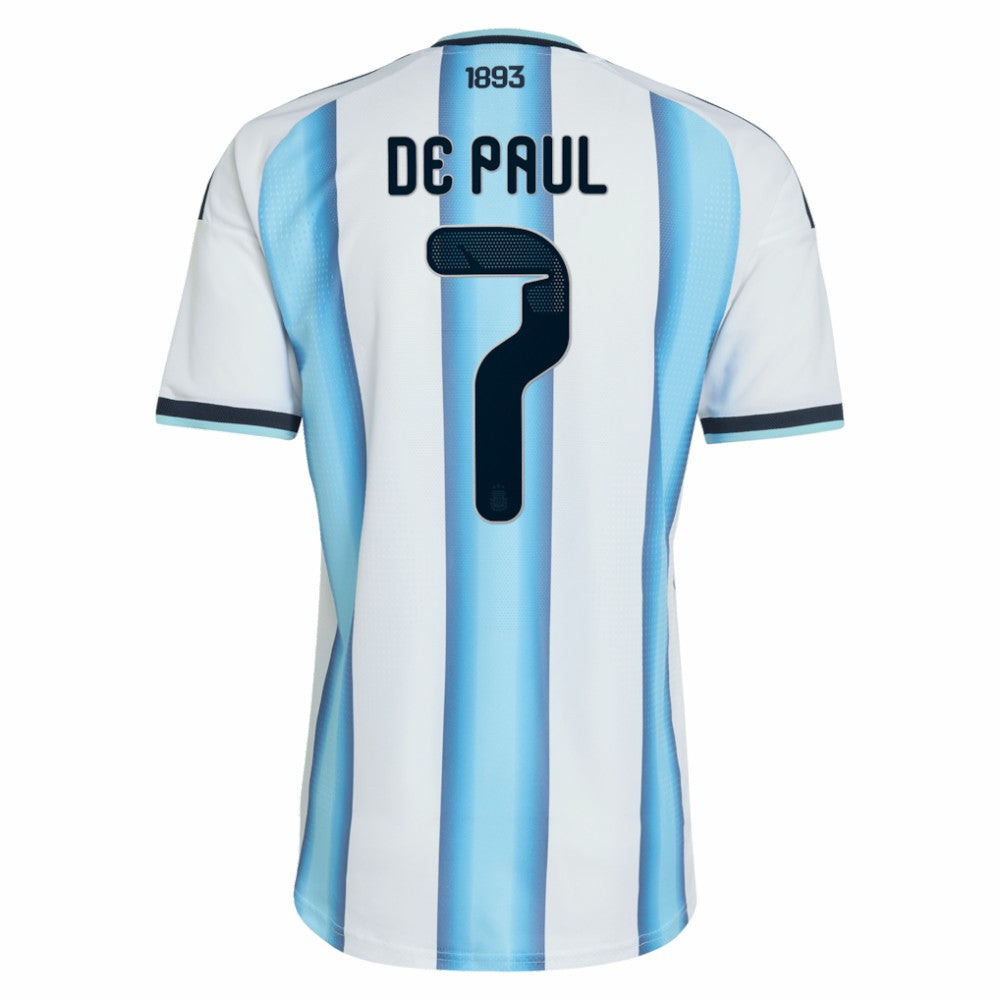 Adidas - Rodrigo De Paul Argentina National Team 2026 Home Jersey - White