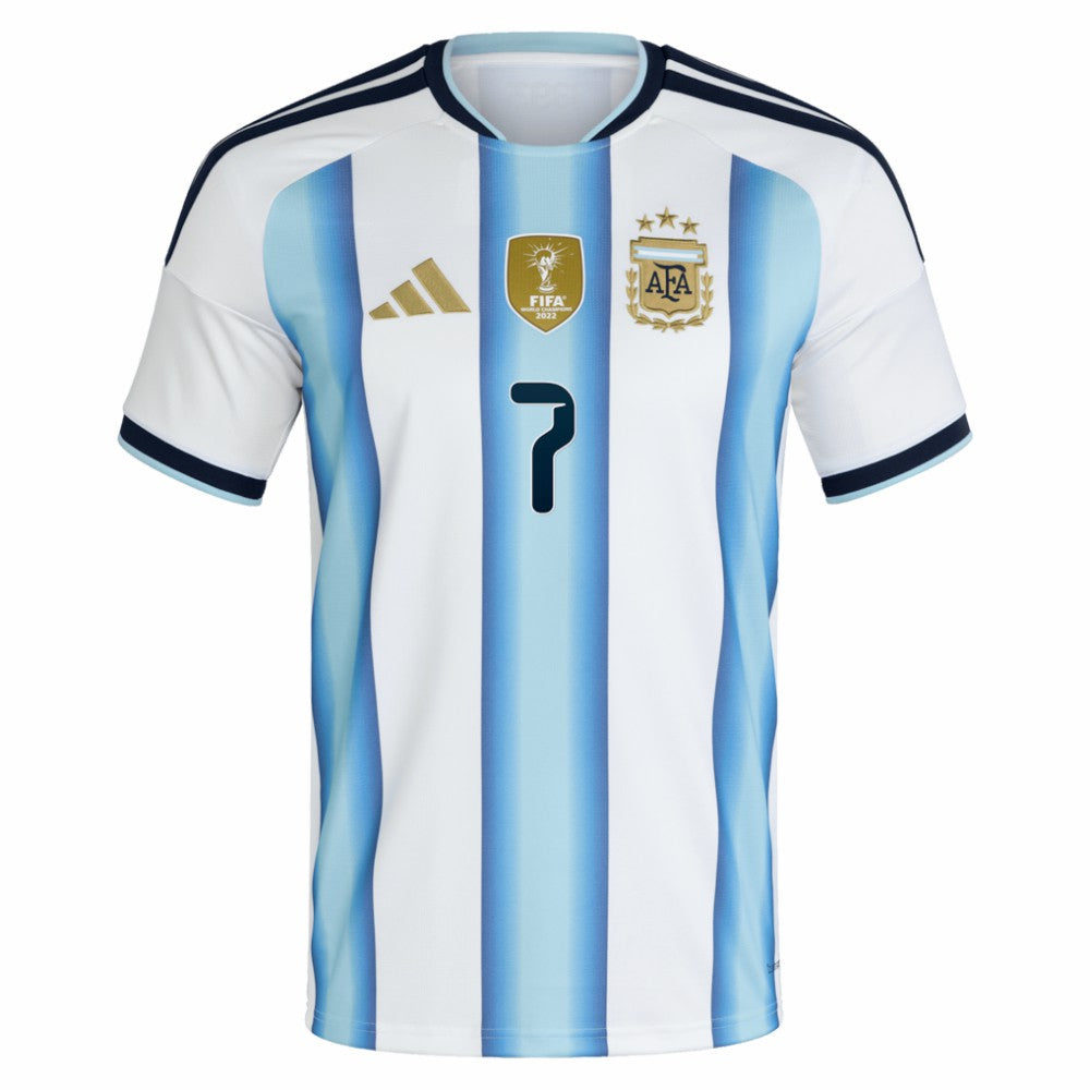 Adidas - Rodrigo De Paul Argentina National Team 2026 Home Replica Jersey - White
