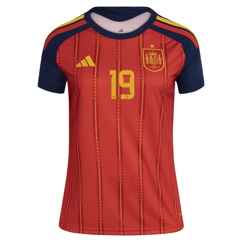 Adidas - Lamine Yamal Spain National Team Women's 2026 Home Replica Jersey - Red