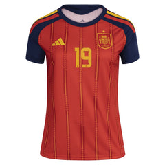 Adidas - Lamine Yamal Spain National Team Women's 2026 Home Replica Jersey - Red