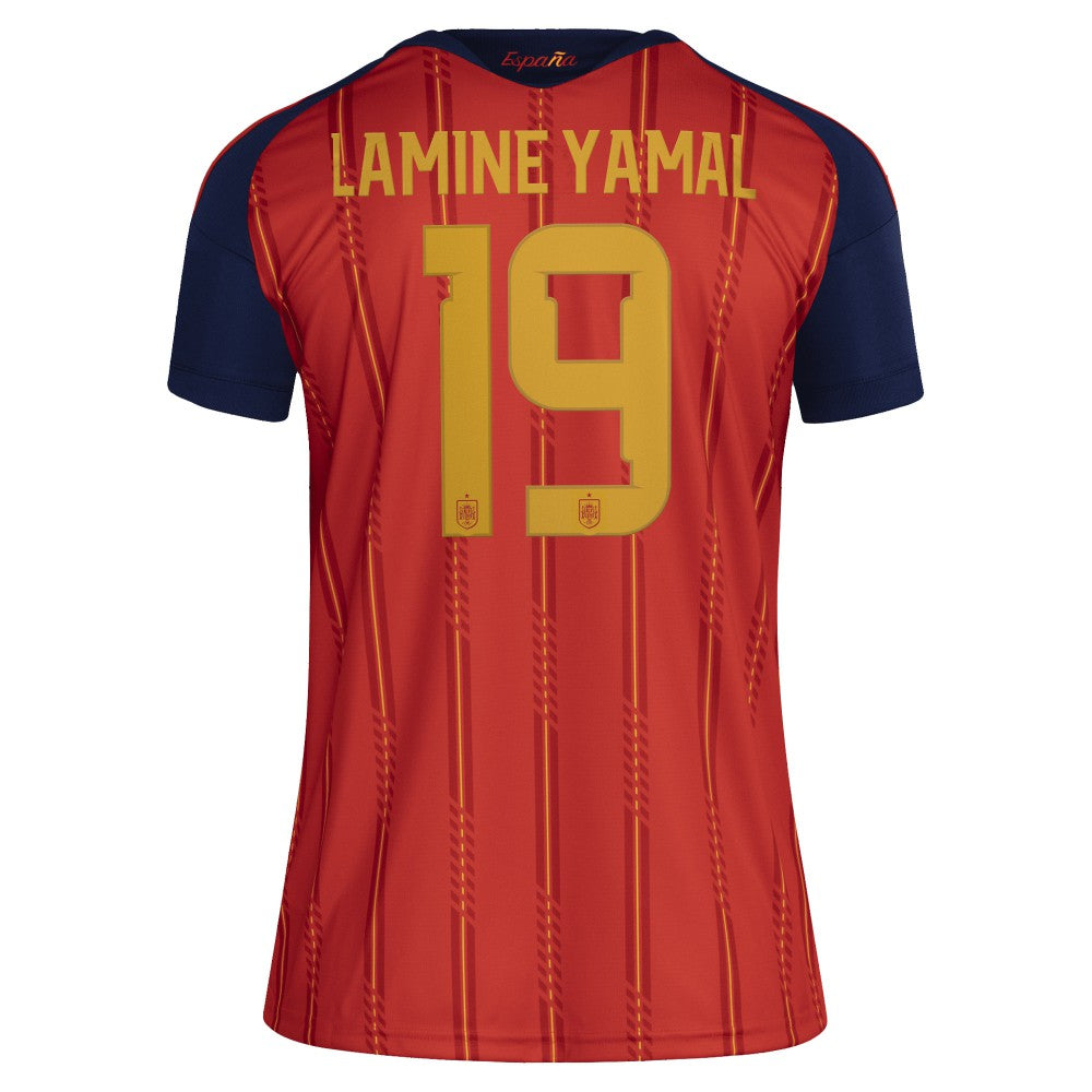 Adidas - Lamine Yamal Spain National Team Women's 2026 Home Replica Jersey - Red