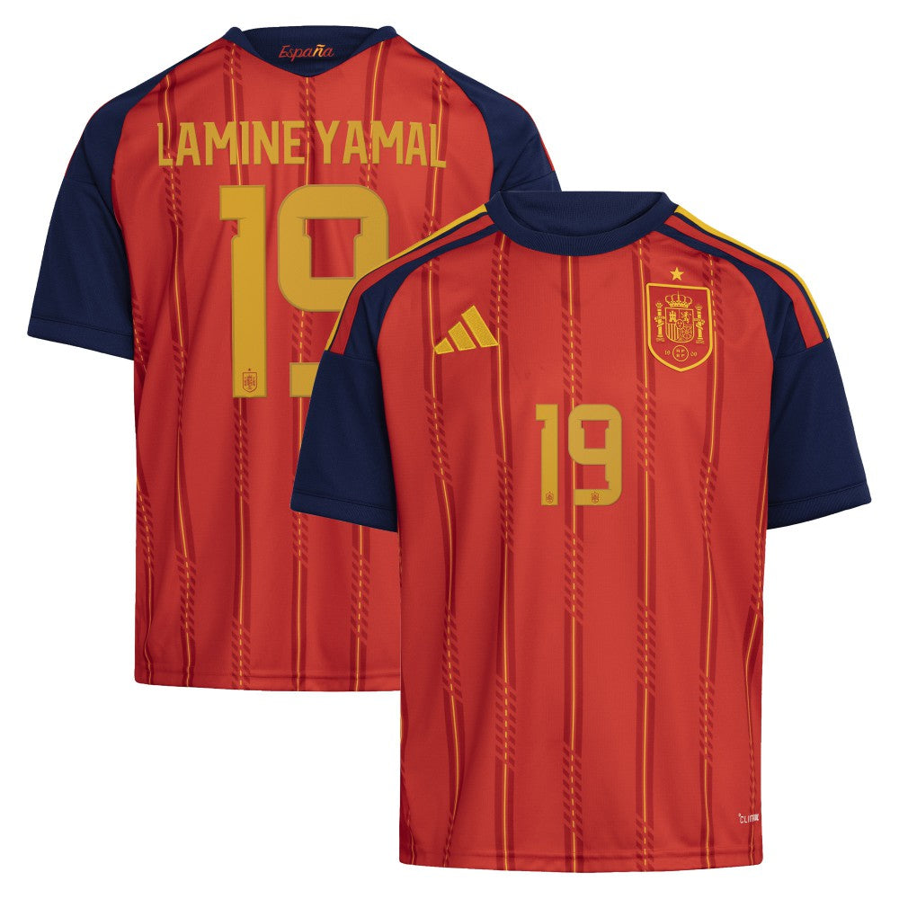 Adidas - Lamine Yamal Spain National Team Youth 2026 Home Replica Jersey - Red
