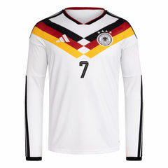 Adidas - Kai Havertz Germany National Team 2026 Home Replica Long Sleeve Jersey - White