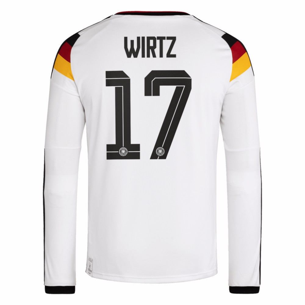 Adidas - Florian Wirtz Germany National Team 2026 Home Replica Long Sleeve Jersey - White