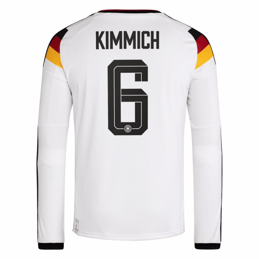 Adidas - Joshua Kimmich Germany National Team 2026 Home Replica Long Sleeve Jersey - White