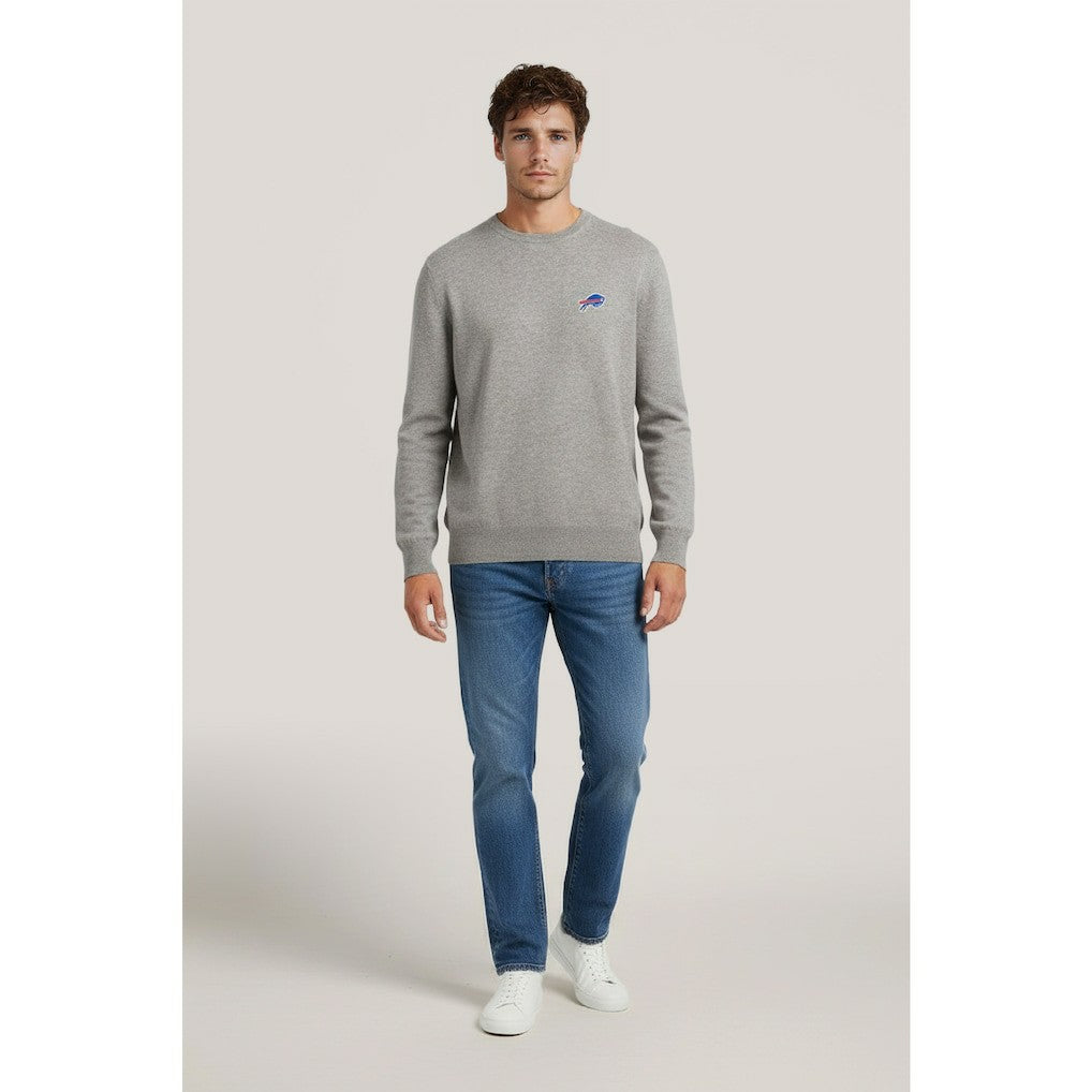Buffalo Bills NAADAM Cashmere Sweater - Gray - NFL