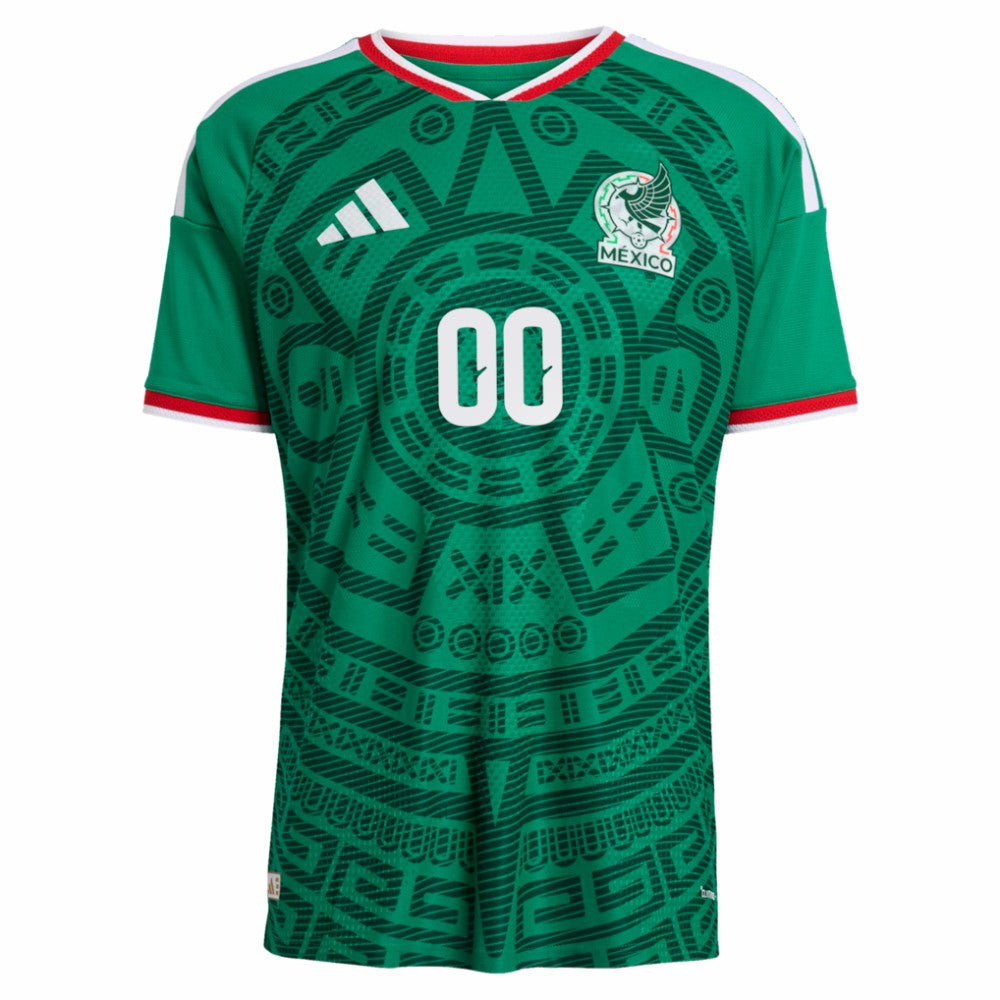 Adidas - Mexico National Team 2026 Home Custom Jersey - Green