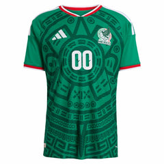 Adidas - Mexico National Team 2026 Home Custom Jersey - Green