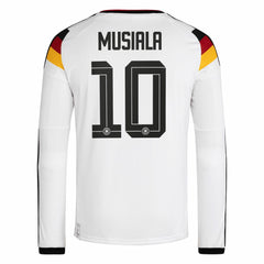 Adidas - Jamal Musiala Germany National Team 2026 Home Replica Long Sleeve Jersey - White