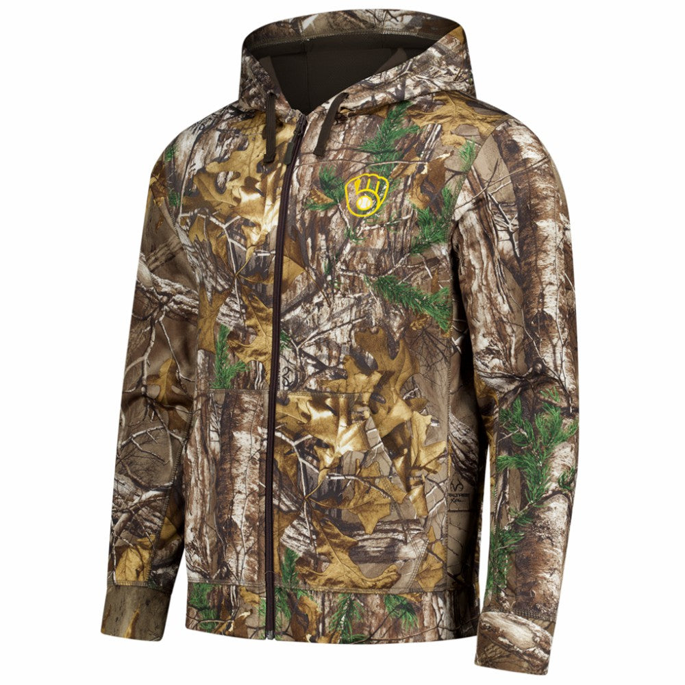 Milwaukee Brewers Dunbrooke Trophy Realtree Full-Zip Hoodie Online