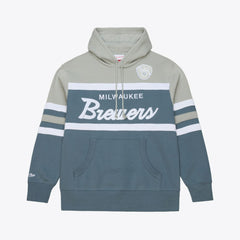 Milwaukee Brewers Mitchell & Ness Cooperstown Collection Thunderstorm Head Coach Hoodie Near Me