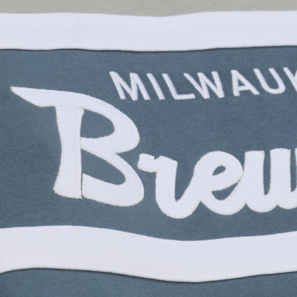 Milwaukee Brewers Mitchell & Ness Cooperstown Collection Thunderstorm Head Coach Hoodie Near Me
