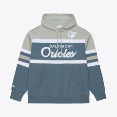 Baltimore Orioles Mitchell & Ness Cooperstown Collection Thunderstorm Head Coach Hoodie Outlet