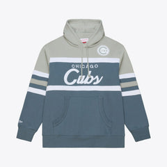 Chicago Cubs Mitchell & Ness Cooperstown Collection Thunderstorm Head Coach Hoodie Sale