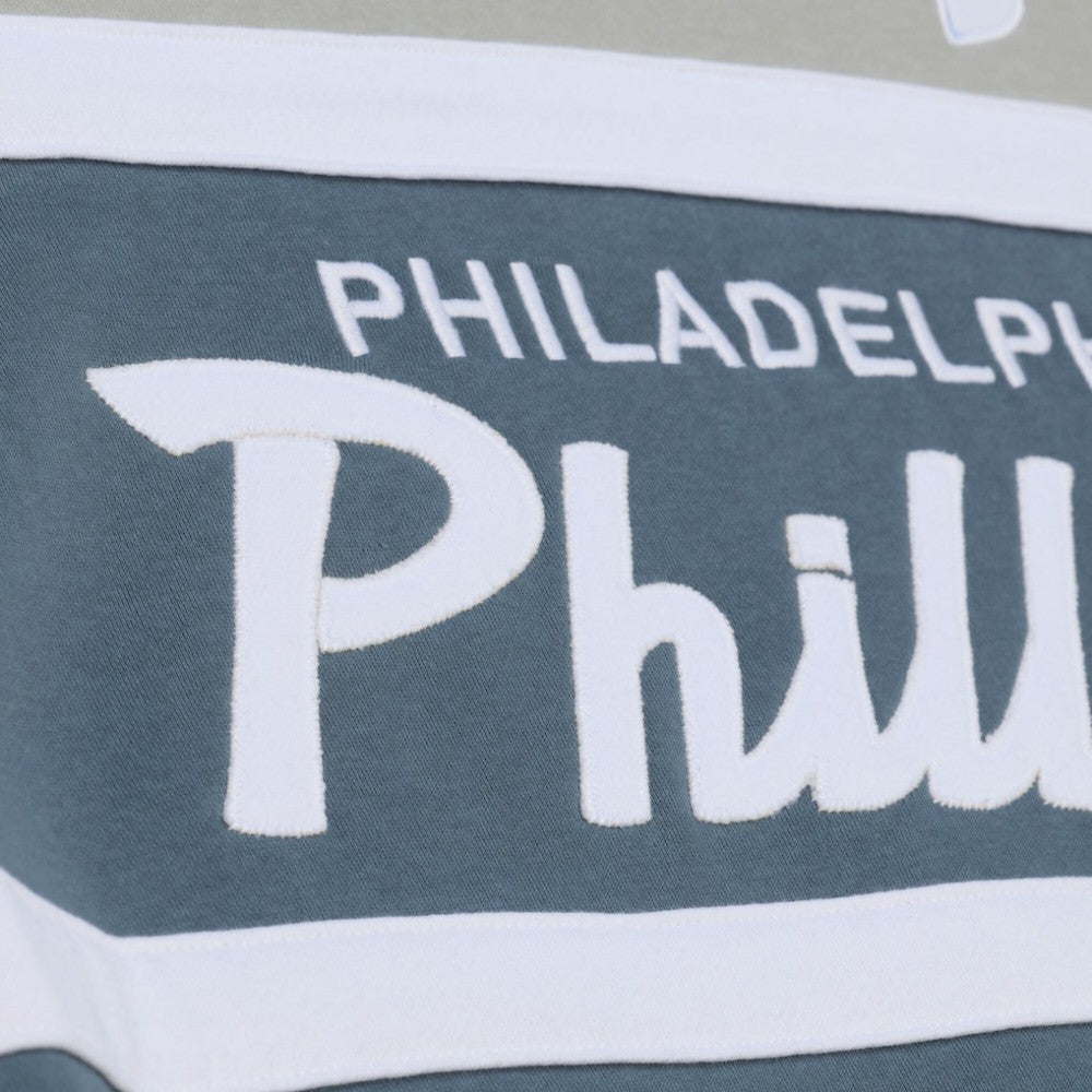 Philadelphia Phillies Mitchell & Ness Cooperstown Collection Thunderstorm Head Coach Hoodie Sale