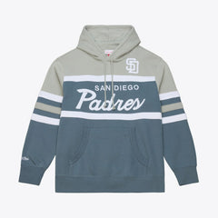 San Diego Padres Mitchell & Ness Cooperstown Collection Thunderstorm Head Coach Hoodie Near Me