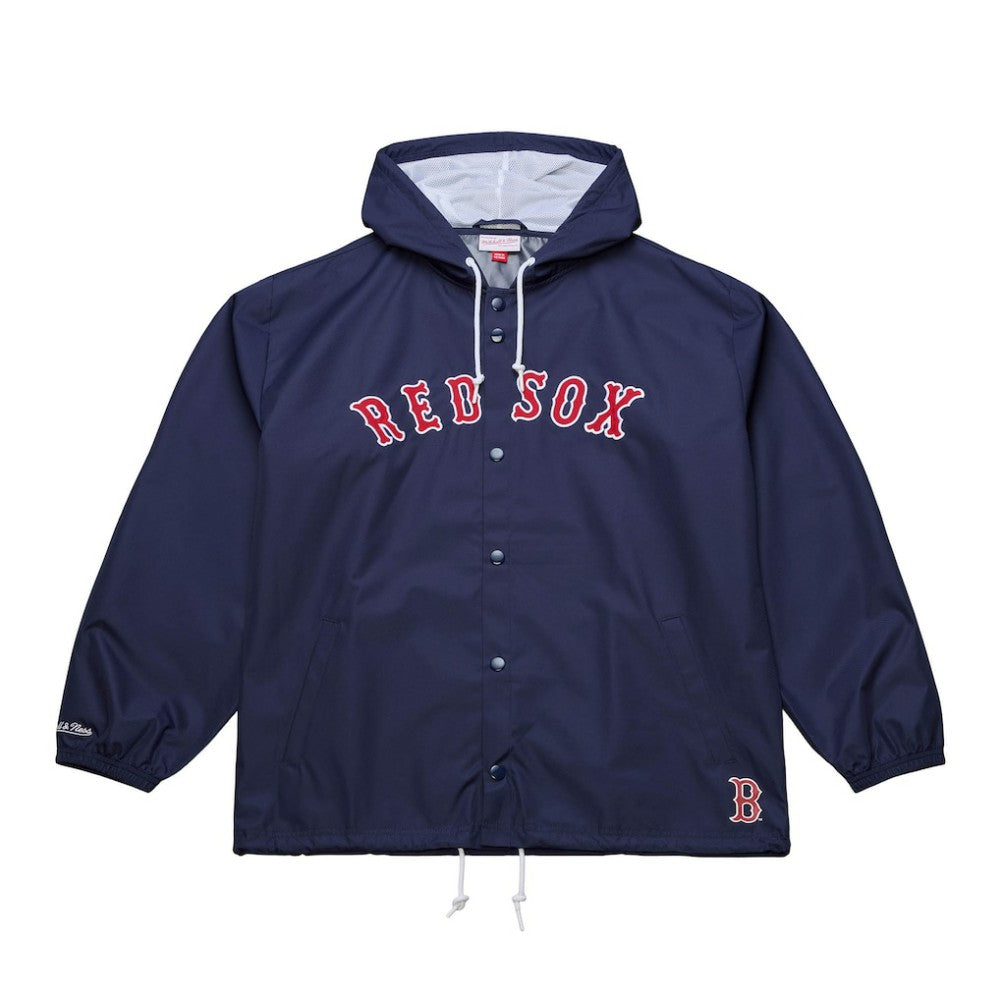 Boston Red Sox Mitchell & Ness Full-Snap Hooded Coaches Jacket Outlet