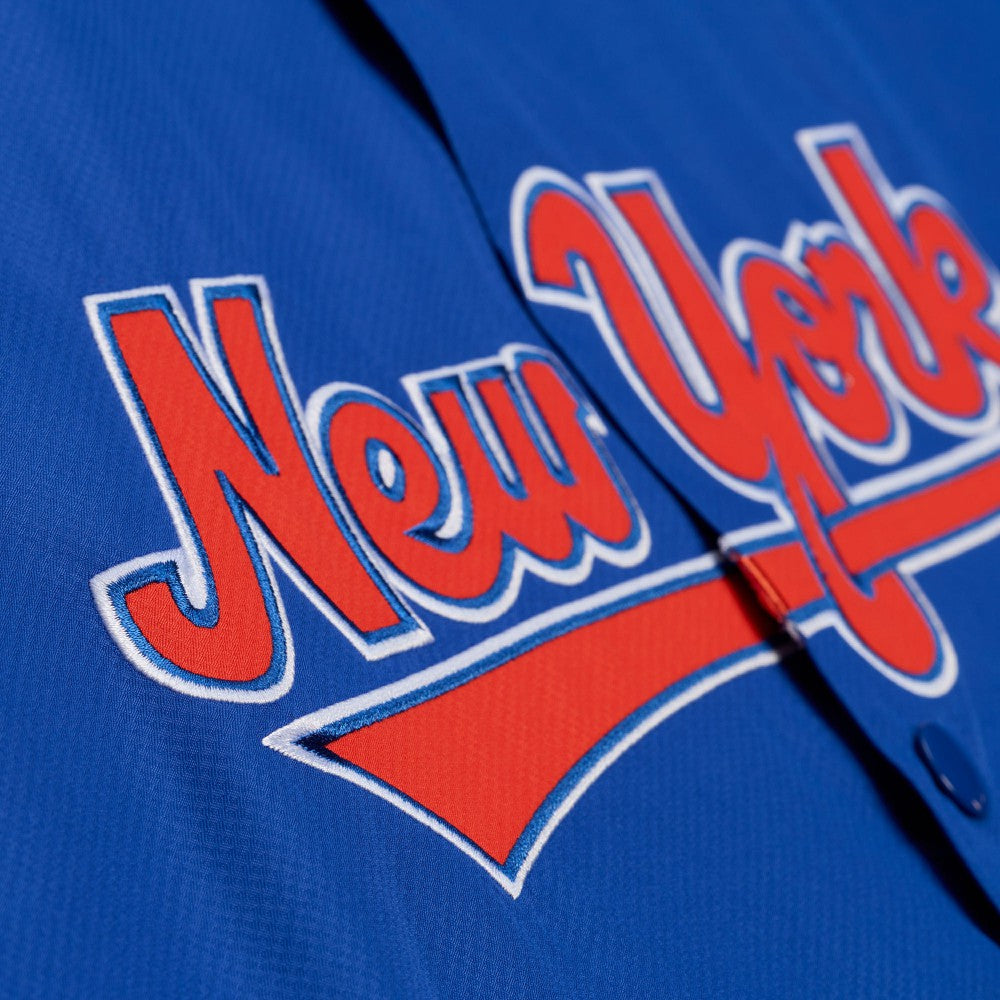 New York Mets Mitchell & Ness Full-Snap Hooded Coaches Jacket Near Me
