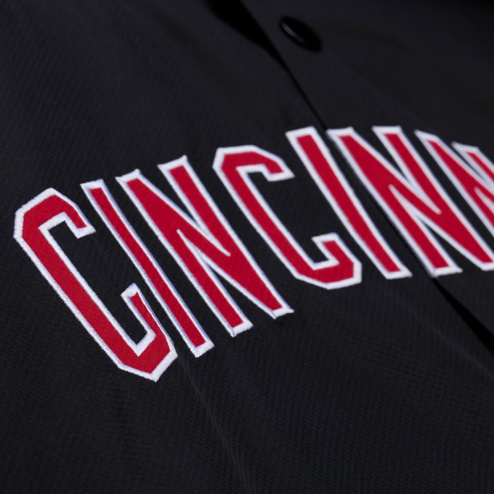 Cincinnati Reds Mitchell & Ness Full-Snap Hooded Coaches Jacket Outlet
