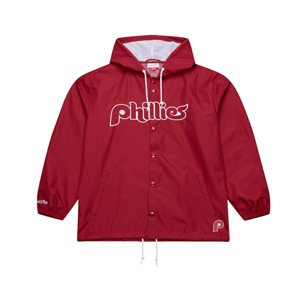 Philadelphia Phillies Mitchell & Ness Full-Snap Hooded Coaches Jacket Discount