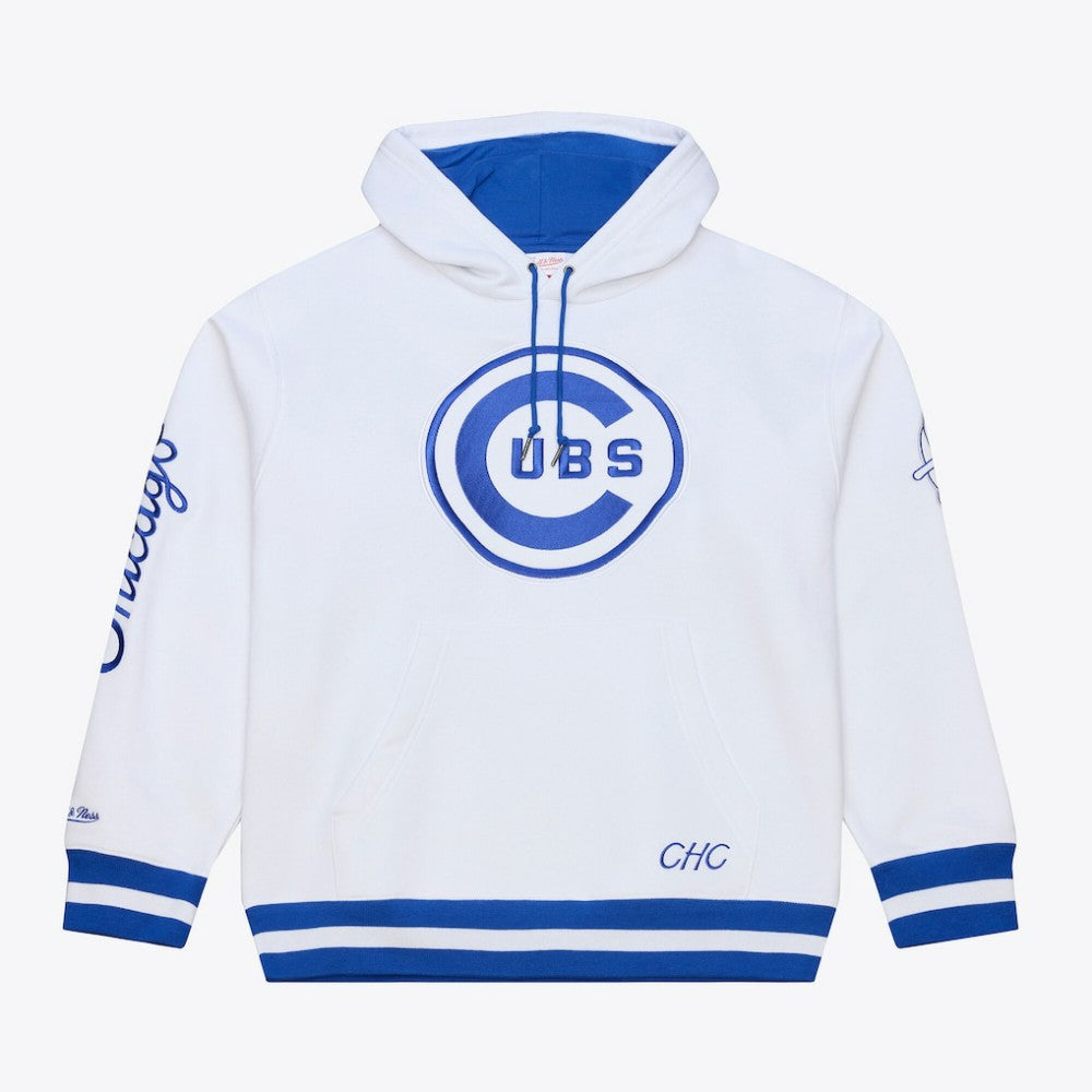 Chicago Cubs Mitchell & Ness Cooperstown Collection Fleece Hoodie Discount