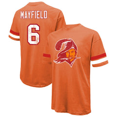 Baker Mayfield Tampa Bay Buccaneers Majestic Threads Oversized T-Shirt - Orange - NFL