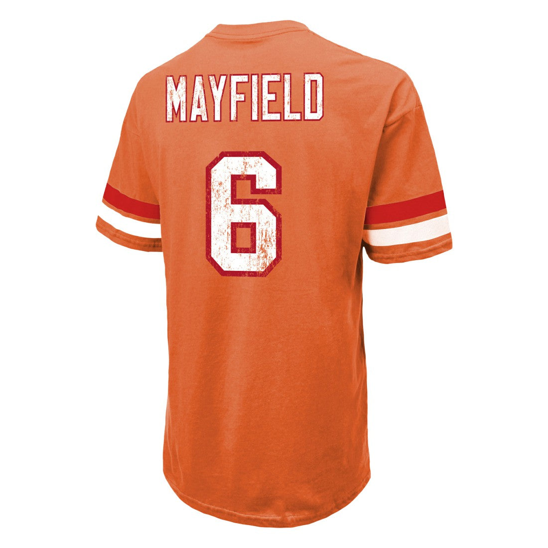 Baker Mayfield Tampa Bay Buccaneers Majestic Threads Oversized T-Shirt - Orange - NFL