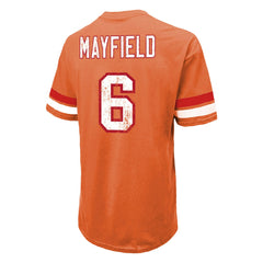 Baker Mayfield Tampa Bay Buccaneers Majestic Threads Oversized T-Shirt - Orange - NFL