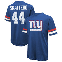 Cam Skattebo New York Giants Majestic Threads Oversized T-Shirt - Royal - NFL