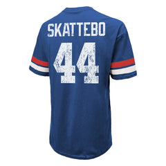 Cam Skattebo New York Giants Majestic Threads Oversized T-Shirt - Royal - NFL